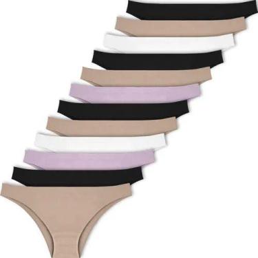 Imagem de Kit Com 12 Calcinhas Trifil Sem Costura Microfibra Feminina (CK4404), 