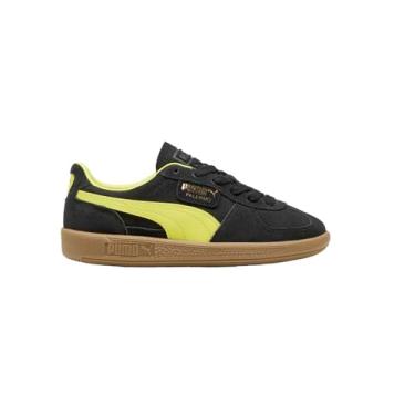 Imagem de PUMA Tênis infantil unissex Palermo (criança grande), Puma Preto/limão Sherbert, 20