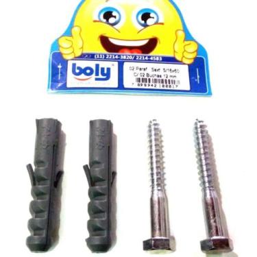 Imagem de Parafusos Sextavados 5/16"x60mm c/ 2 Buchas 12mm Kit 2 PÇS - Boly - Re