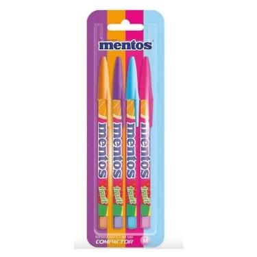 Imagem de Caneta esferográfica Jet Lux Mentos com 4 unidades Compactor