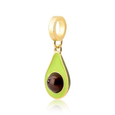 Imagem de Charm Abacate com Pérola e Revestimento Ouro - VL ACCESSOIRES