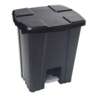 Imagem de Lixeira Quadrada Plástica Com Pedal 60 Litros Jsn