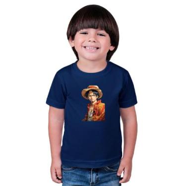 Imagem de Camiseta Masculina Infatil One Piece Solo Power Air - marcelo, Azul, 4