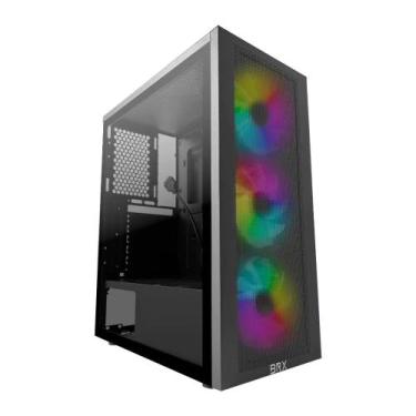 Imagem de Gabinete Atx Gamer Zephyra Ca-056 C/ 3 Fan Rgb Brx Cor Preto