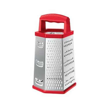 Imagem de Ralador 6 Faces 9 Inox Euro Home - Vermelho