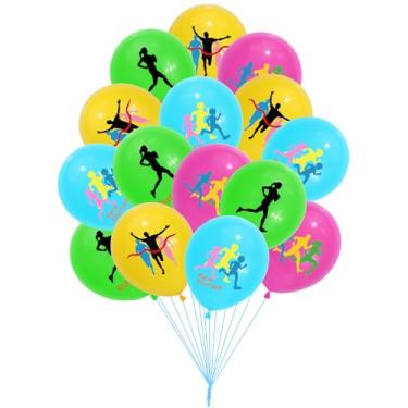 Imagem de Balões de borracha para corrida, 30,5 cm, 4 cores, 16 peças, para maratona, reuniões de corrida em família, grupos de corrida, reuniões esportivas escolares, jogos esportivos, decorações de festa de