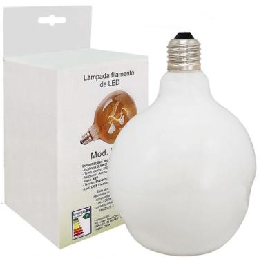 Imagem de Lâmpada Filamento Led S125 2,5w Leitosa E27 Bivolt 2500K - BIOLUSTRES 