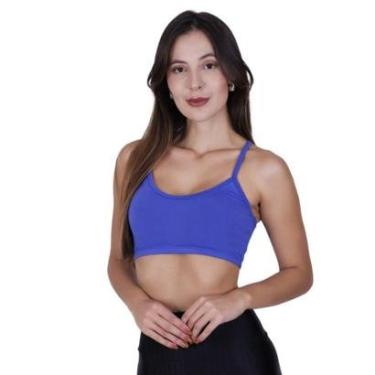 Imagem de Top Academia Alça Fina Fitness Nadador sem Bojo Liso Terra e Mar Ana-Feminino