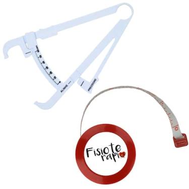 Imagem de Kit Avaliacao Fisica Medir Gordura Corporal Fita Metrica Imc Adipometr
