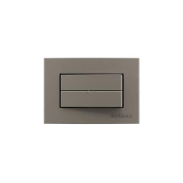 Imagem de Placa para Móveis 65x45 com Interruptor Duplo Simples MarGirius Sleek Colors 10A Argila