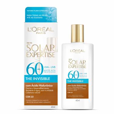 Imagem de Protetor Solar Facial L'Oréal Paris Solar Expertise The Invisible com Cor 5.0 FPS60 40ml