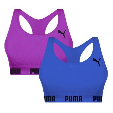 Imagem de Kit 2 Tops Puma Nadador Sem Costura Feminino