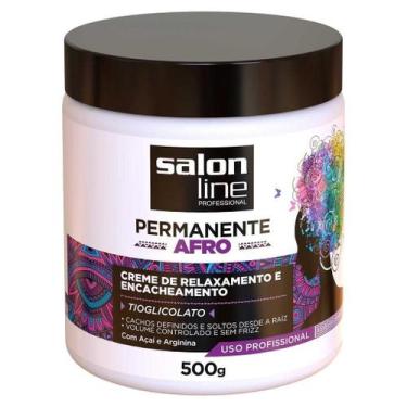 Imagem de Creme de Relaxamento Permanente Afro Salon Line 500g, Rotina Capilar