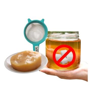 Imagem de Kombucha Zero Açúcar Jun Chá Colonia Viva Ganhe Peneira