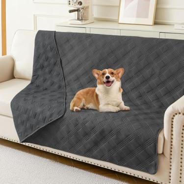 Imagem de hyha Cobertor impermeável para cães, cobertor reversível para cama de animal de estimação, capa de sofá macia para cães lavável, capa de sofá impermeável para sofá de cachorro, gatos, protetor de