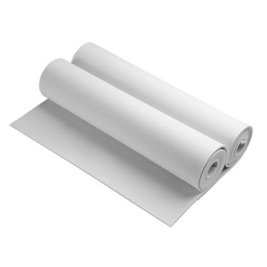 Imagem de AMZQNART 2 peças de espuma EVA 4 mm, espuma cosplay 40,6 x 149,9 cm branca, alta densidade 90 kg/m³, para projetos de artesanato, fantasias de cosplay, armas falsas, decorações, Natal, Páscoa, Ação de