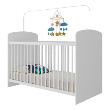 Imagem de Berço Com Colchão Incluso Sonho Multimóveis Bb0515c Branco - MULTIMOVE