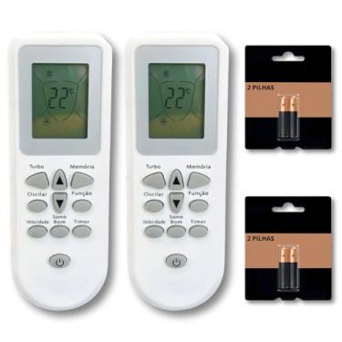 Imagem de Kit 2 Controle Remoto Compatível Ar Condicionado Consul Facilite Split Bem Estar Portátil