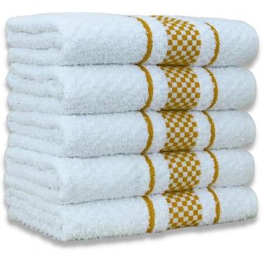 Imagem de Kit 5 Pano De Prato Super Luxo Atoalhado Premium Gourmet Beka - Marrom