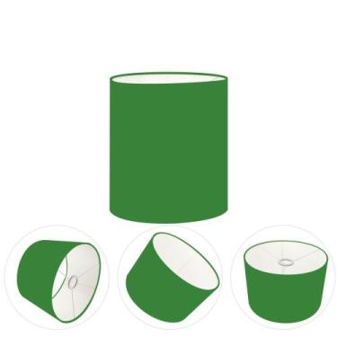 Imagem de Cúpula Abajur Cilíndrica Cp-8001 Ø13x15cm Verde Folha - Vivare