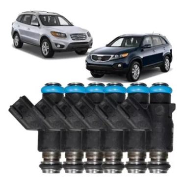 Imagem de 6 Bicos Injetores Azera 3.3 V6 Kia Sorento 3.8 V6 353103c000 - Tsunami