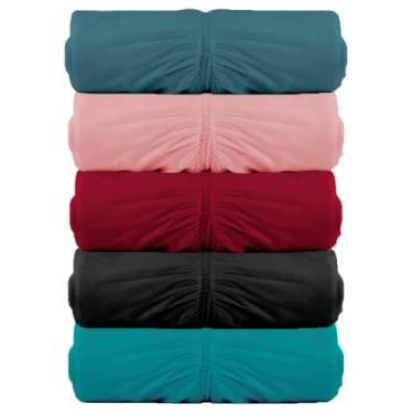 Imagem de Kit 5 Lençóis Malha Solteiro com Elastico Vivaldi - Fio 30/1 Penteado - 100% Algodao (Kit3)