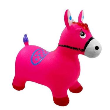 Imagem de Cavalinho Upa Upa Pula Pula Musical Inflável - Rosa - toys