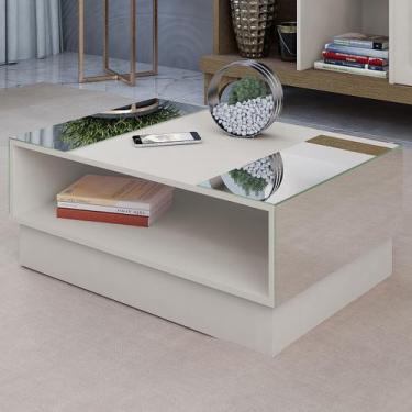 Imagem de Mesa de Centro Detroit com Espelho Off White - Artely - Artely Móveis,