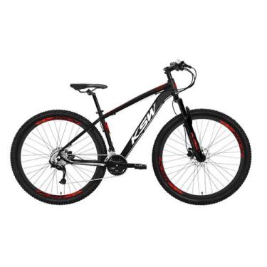 Imagem de Bicicleta Aro 29 Ksw 24 Velocidades Freios a Disco com Suspensão, Pret