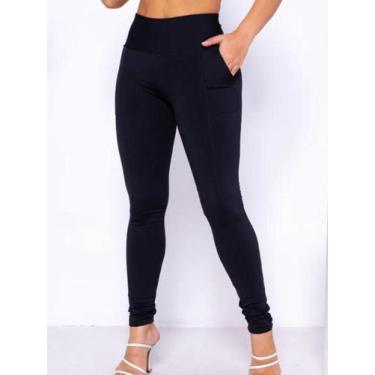 Imagem de Calça Legging Montaria Forrada Térmica Com Bolsos Leg Inverno - Remane