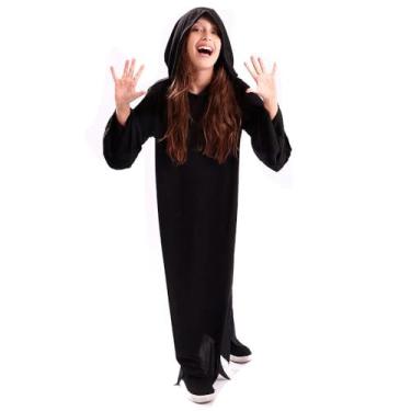 Imagem de Fantasia Halloween Infantil Barata Manto Com Capuz