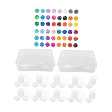 Imagem de Esquirla Kit de Miçangas Fusíveis de 2,6 mm para Meninas e Meninos a partir de 5 Anos - Artesanato e Decoração para Quartos Infantis Adultos - Multicolorido, 48 Cores