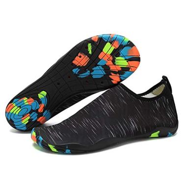 Imagem de Sapatos descalços,KKcare Sapatos masculinos femininos aquáticos esportes de secagem rápida descalços para nadar mergulho surfar piscina aquático caminhada praia ioga exercícios sapatos