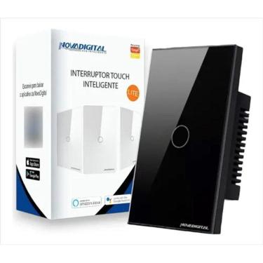 Imagem de Interruptor Touch Inteligente 1 Botão Wi-Fi Novadigital 4X2