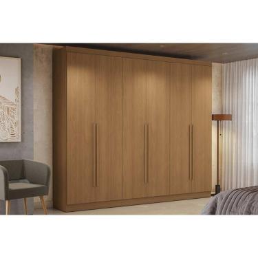 Imagem de Guarda Roupa Casal 6 Portas E 3 Gavetas T580 Canela - Kappesberg
