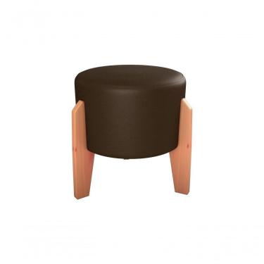 Imagem de Puff Decorativo Descanso Luxo Orginal Premium Sintetico Marrom Matrix