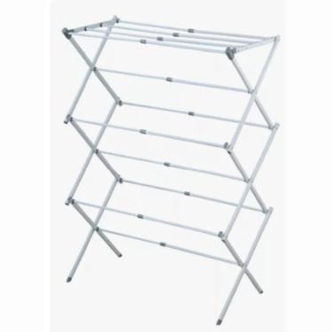 Imagem de Varal Vertical Retrátil De Chão Branco