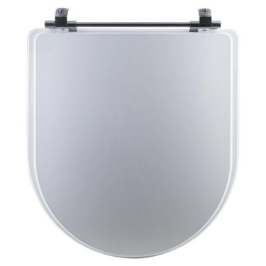 Imagem de Assento Sanitário Tampa De Vaso Branco Mdf Laqueado Calypso Para Bacia Incepa
