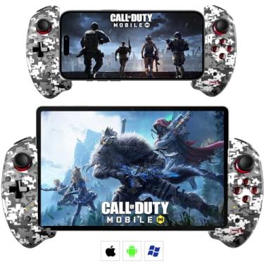 Imagem de Megadream Controle móvel sem fio gamepad joystick para iPad (11 polegadas), iPhone 16/15/14/13, Android Samsung Tablet PC - Certificado MFi - 18 horas de vida útil da bateria - Call of Duty
