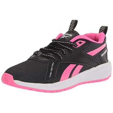 Imagem de Reebok Tênis de corrida unissex infantil durável Xt, Preto/Rosa Atômico/Branco, 17