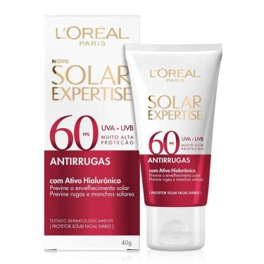 Imagem de Protetor Solar Facial L`Oréal Paris Solar Expertise Antirrugas FPS 60 40g