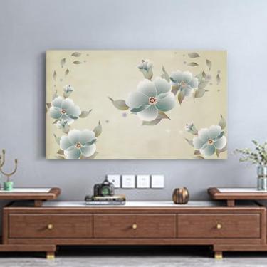 Imagem de Capa de TV para televisões/computador Capa contra poeira estampa floral interior quarto decoração de sala de estar 32 polegadas - 80 polegadas LCD/LED protetor de tela de TV universal multifunções