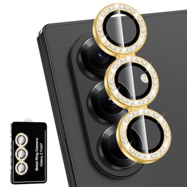 Imagem de Avocase Protetor de lente para câmera Samsung Galaxy Z Fold 7, capa de lente de vidro temperado com anel de metal individual, [forte adsorção] Capa de lente transparente HD ultrafina resistente a