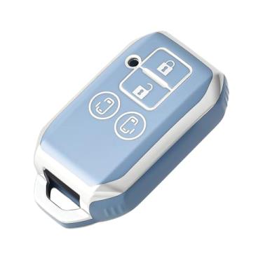 Imagem de Capa de chave de carro para Suzuki Spacia MK53S Jimny Sierra Swift Wagon acessórios internos capa de chave de controle remoto de carro