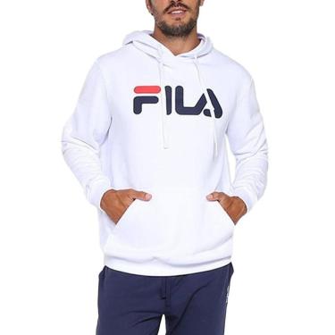 Imagem de Blusa Masculina Fila Moletom Comfort Letter Branco - F11L00-Masculino