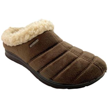 Imagem de Pantufa Pegada com forro em Lã Masculina Bege-Masculino