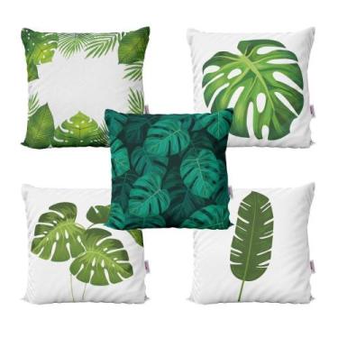 Imagem de Almofadas Decorativas Floral Costela De Adão Quarto 40X40 - Novadecora