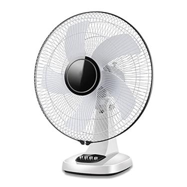 Imagem de Ventilador recarregável, ventilador de mesa, ventilador de acampamento, ventilador de viagem, operado por bateria, tempo de funcionamento de 7-12 h, ventilador de pé, resfriamento oscilante (ouro) ()