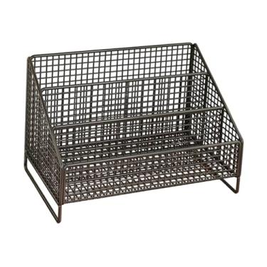 Imagem de Ｂｅｓｇａ Suporte para CDs, Organizador de CDs, Expositor Compacto, Suporte Robusto para Discos, Organizador de Mesa Elegante e Multiuso em Arame Metálico, Preto