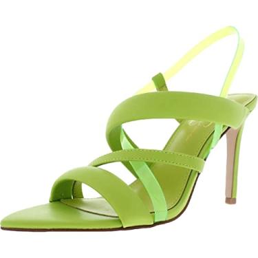 Imagem de Jessica Simpson Krissta Sandália feminina de salto alto com tira traseira, Verde primavera, 7.5